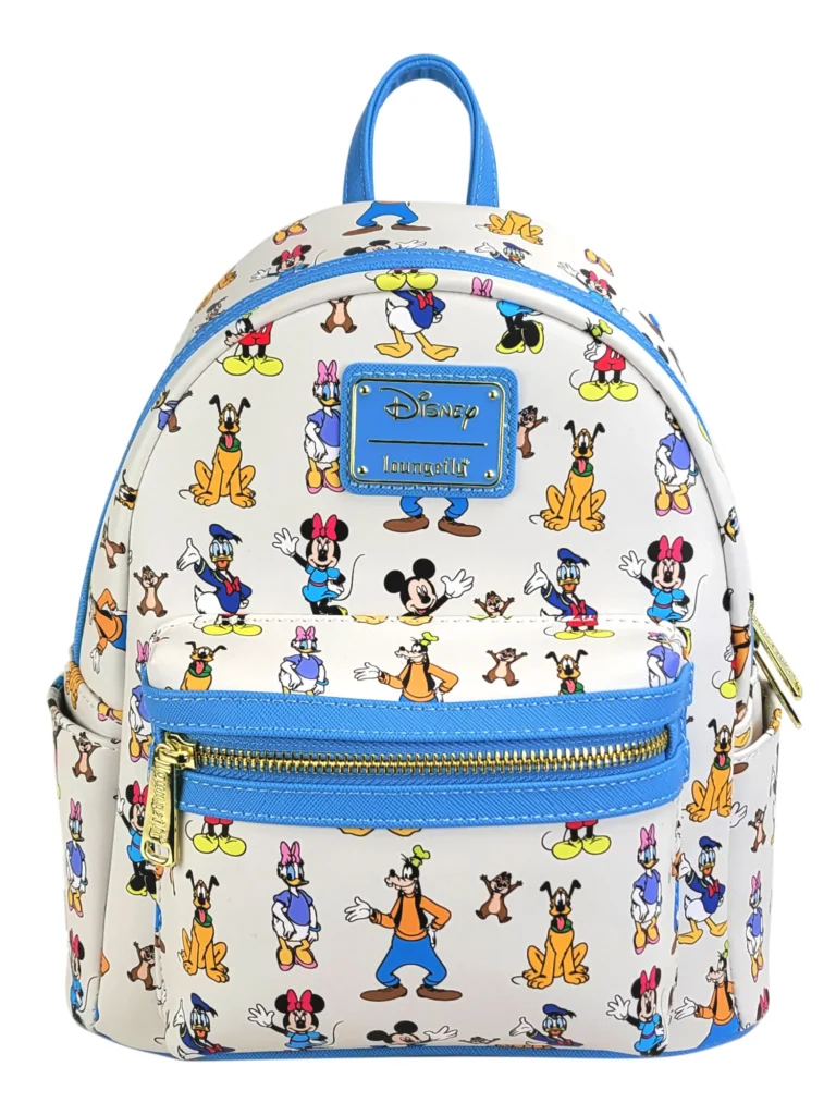 mochila loungefly temática de personajes clásicos de Disney