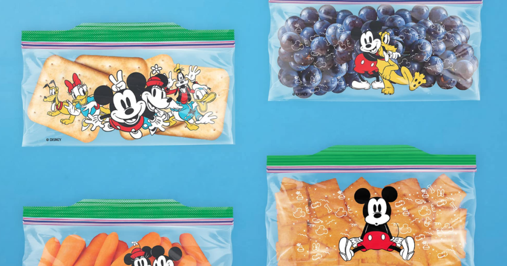 bolsitas de plastico con snacks en porciones